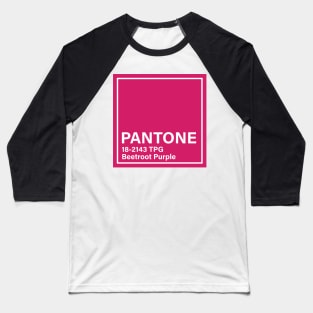 pantone 18-2143 TPG Beetroot Purple Baseball T-Shirt